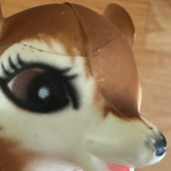 Vintage Bambi Deer Buck Hard Plastic Figure Bell Made in Hong Kong - Picture 14 of 16